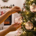 thumbnail image 3 of 2026 Christmas Home Party Decoration 6PCS Clear Christmas Ball Ornaments Shatterproof Transparent Plastic Baubles Filled With Star Confetti White Christmas Celebration Party Supplies, 3 of 6