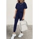 thumbnail image 4 of Conjunto Deportivo PRETTYGARDEN de Dos Piezas para Mujer Azul Marino Talla M, 4 of 6