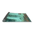 thumbnail image 2 of Ahgly Company Indoor Square Abstract Light Blue Modern Area Rugs, 7' Square, 2 of 4