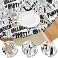 thumbnail image 4 of Halloween Doodle Halloween Elements Round Fitted Tablecloth with Elastic Edge,Dining Table Cover Waterproof,Outdoor Round Tablecloth for Camping,Dining,Indoor and Outdoor, 4 of 7