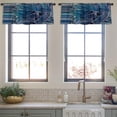 thumbnail image 3 of LALILO Kitchen Curtain Valance Digital Data File Colorful Rod Pocket Window Curtain 52"x 18" Set of 2, 3 of 5