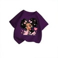 thumbnail image 2 of Hiijoy Toddler Girls' Graphic Tee Cartoon Print Short Sleeved T Shirt, Sizes 2-14, 2 of 4