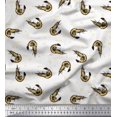 thumbnail image 1 of Soimoi Rayon Fabric Circle,Dot & Prawns Ocean Decor Fabric Printed Yard 56 Inch Wide, 1 of 4