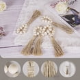 thumbnail image 5 of 6PCS Wood Bead Napkin Rings with Tassels , Farmhouse Wood Napkin Holder Boho Napkin Rings , Natural Beaded Wood Napkin Rings Set for Christmas Wedding Party Dining Table Decoration, 5 of 8