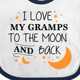 thumbnail image 4 of Inktastic I Love My Gramps to the Moon and Back Boys or Girls Baby Bib, 4 of 4