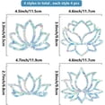 thumbnail image 3 of 16 Sheets Lotus Anti-Collision Rainbow Window Glass Clings Flower Static Window Decal Non Adhesive Vinyl Film Home Decorations for Sliding Doors Windows Prevent Stop Birds Dogs Strikes, 3 of 8