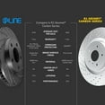thumbnail image 7 of R1 Concepts Front and Rear Brake Rotors For 1991-1993 Nissan NX; 1991-1994 Nissan Sentra| Drilled Slotted Disc Brake Rotors| Brakes and Rotors, 7 of 7