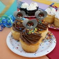 thumbnail image 4 of NASA Apollo 11 50th Anniversary Patch with Eagle on The Moon Heart Love Cupcake Picks Toppers Decoration Set of 6, 4 of 7
