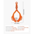 thumbnail image 3 of Steel Log Tongs 36 Inch - 4 Claw Swivel Grapple for Lifting Firewood - Logging & Wood Splitting Tool, 3 of 11
