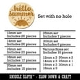 thumbnail image 2 of Hello Summer Wood Mini Charms Shapes DIY Craft Jewelry - No Hole - 18mm (17pcs), 2 of 7