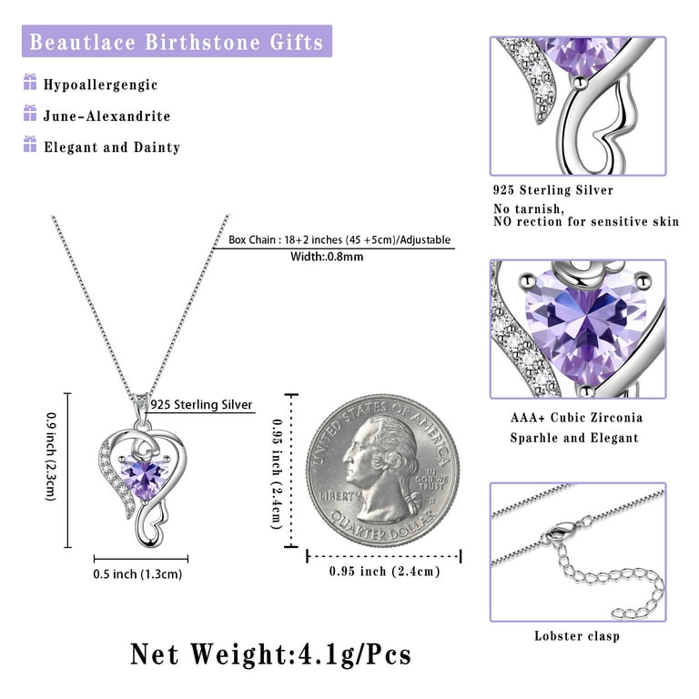 Mom Heart Necklace Sterling Silver Cubic Zirconia Adjustable Length Mom Heart Necklace Sterling Silver Cubic Zirconia Adjustable Length