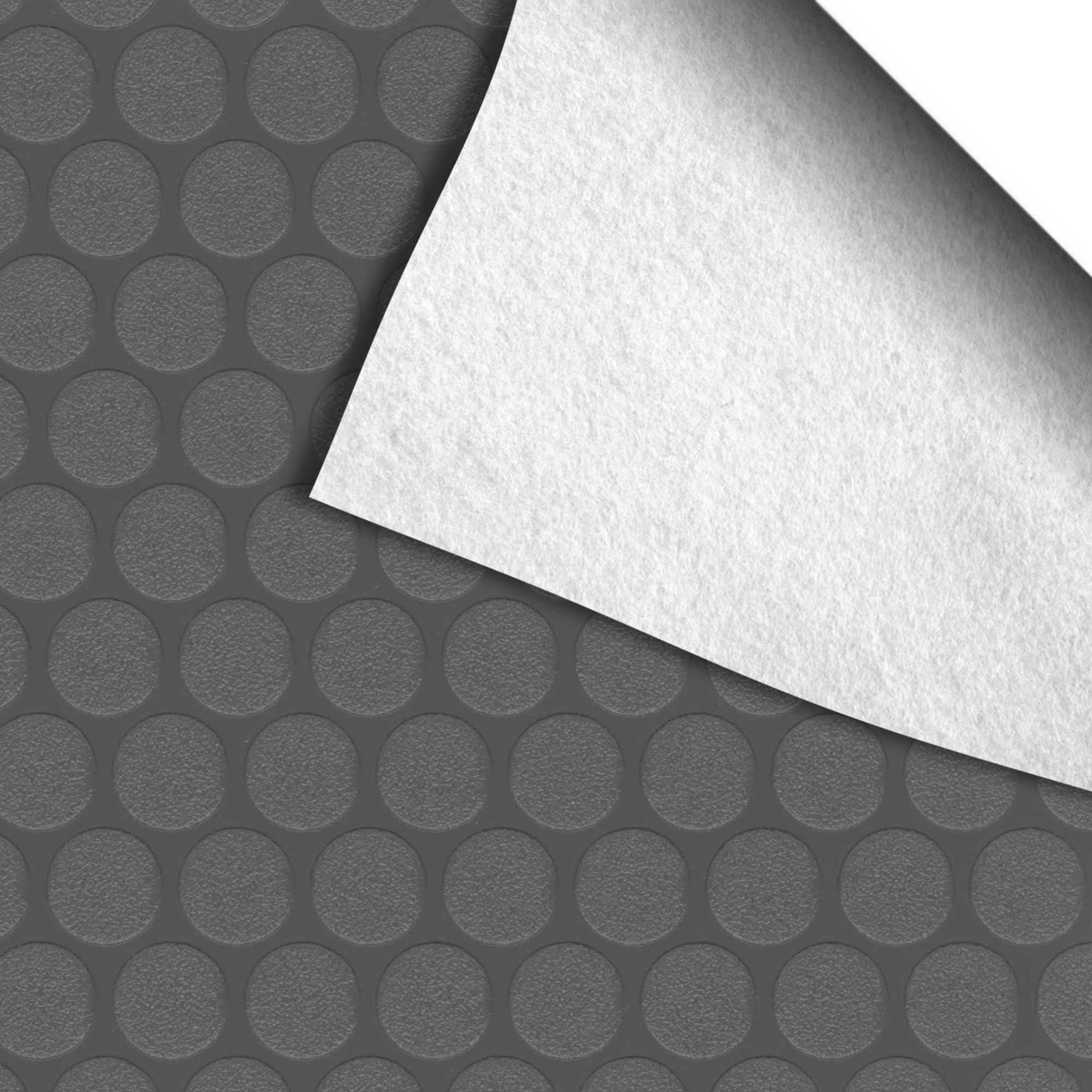 G-Floor Small Coin Vinyl Shed Flooring Cover - Slate Grey