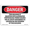 thumbnail image 1 of SignMission OS-DS-A-1218-L-2298 12 x 18 in. OSHA Danger Sign - This Building is Equipped with Alternative, 1 of 1