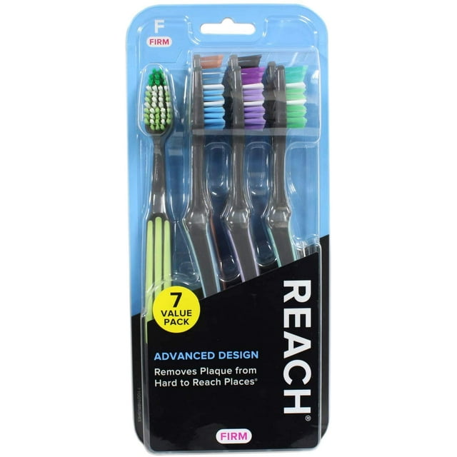 Cepillo de dientes Reach Advanced Design Adult Firm, 7 unidades