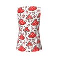thumbnail image 4 of Haiem Amanita Red Mushroom Workout Tank Tops for Women, Athletic Sports Slim-Fit Tank Tops, Compression Sleeveless Dry Fit Shirts,Athletic Shirt-X-Large, 4 of 8