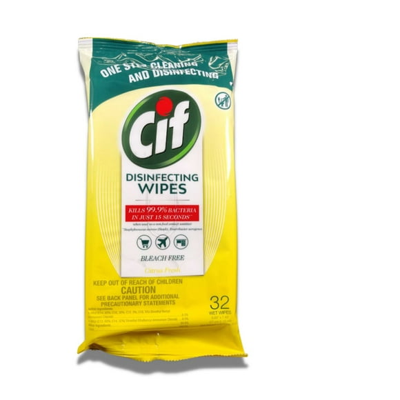 Fine Life Products Cif Multi Surface Citrus Wet Wipes, 32 Count (48 Pack)