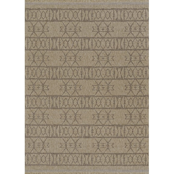 Couristan Naturalistic Adobe Indoor/ Outdoor Area Rug, Natural-Brown, 7'10" x 10'