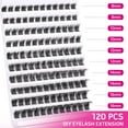 thumbnail image 2 of ORUYROP Lash Extension 120Pcs Lash Clusters, DIY Eyelash Extension Natural Cluster Lashes Fluffy Wispy Lash Clusters Extension Full Volume Individual Lashes Cluster at Home 8-16mm ALICROWN, 2 of 7