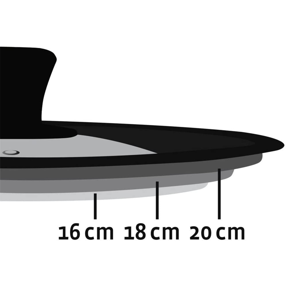 Couvercles de casseroles, poêles et poêles, couvercle de casserole avec bord en silicone résistant à la chaleur et verre trempé. (Noir, 26-28-30 cm Couvercles de casseroles, poêles et poêles, couvercle de casserole avec bord en silicone résistant à la chaleur et verre trempé. (Noir, 26-28-30 cm
