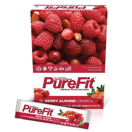PureFit Premium Nutrition Bars Berry Almond Crunch, 15 Bars