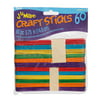 Jumbo Craft Sticks Colored 60 Piece Pack 5 34In