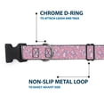 thumbnail image 5 of Disney Pet Collar, Dog Collar Plastic Buckle, Lilo and Stitch Angel Poses Scattered Pinks, 16 to 23 Inches 1.5 Inch Wide, 5 of 8