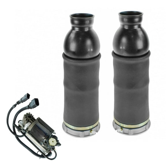 TRQ 3 Piece Air Suspension Kit Front Air Springs w/ Compressor for Audi Allroad PAA87249