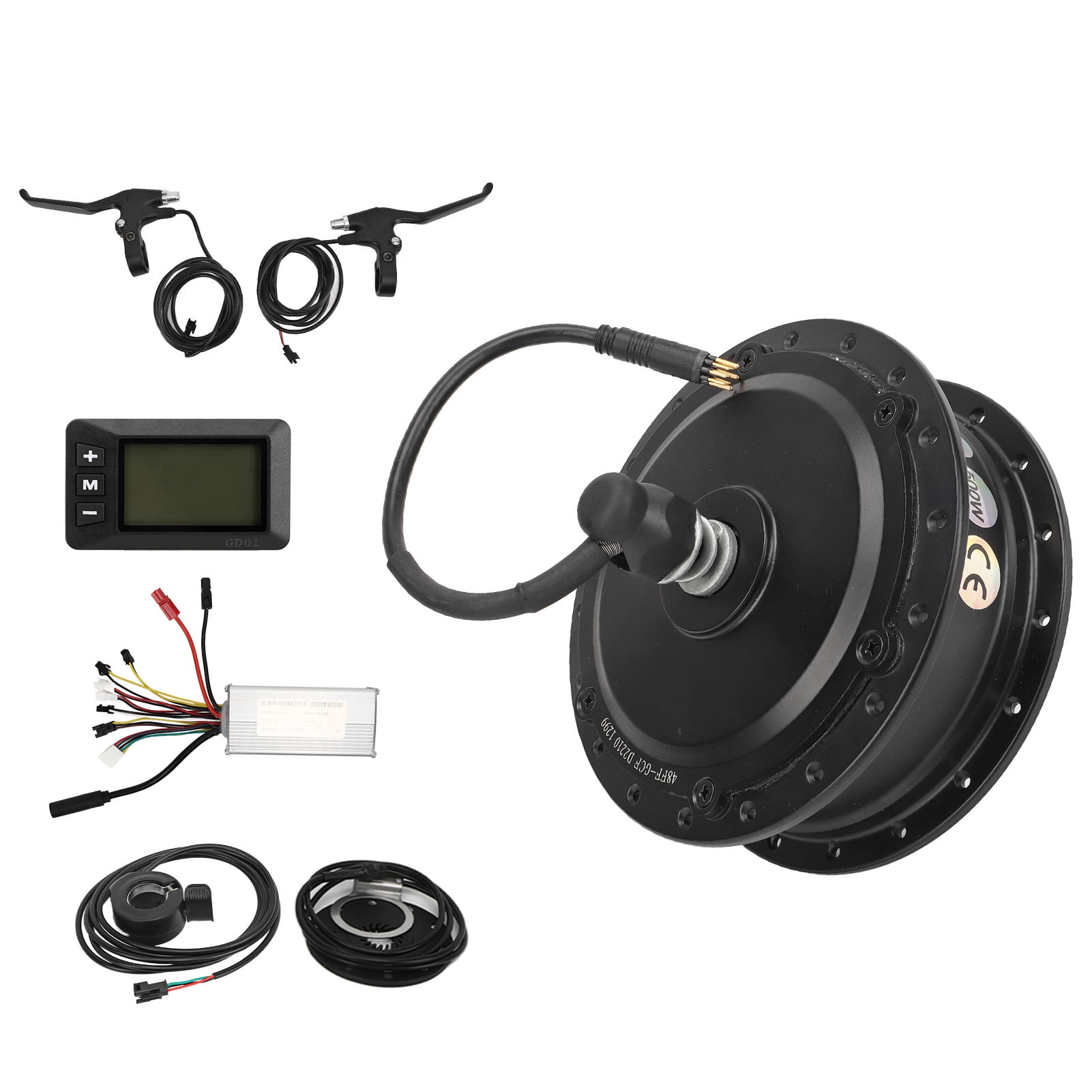Electric Bike Conversion Kit, 48V 500W Front Drive Wheel Hub Motor Conversion Kit With GD01