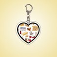 thumbnail image 6 of Qisuw Pink Heart Acrylic Keychain Cute Clear Heart Shape Discs Keychain Ornaments, 6 of 17