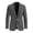 Black Speckled Pattern, variant on Dragon Cloud Print Suit Separates Coat, Regular Fit Slim Fit Polyester Blazers for Formal Prom and Groom Wear