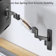 thumbnail image 5 of W Single Monitor Wall Mount, Computer Wall Mount Monitor Arm Holds up to 26.4lbs, Heavy Duty Gas Spring Single Monitor Arm Screen up to 35 inch, Fully Adjustable Monitor Stand (GSWM001XL), Black, 5 of 5