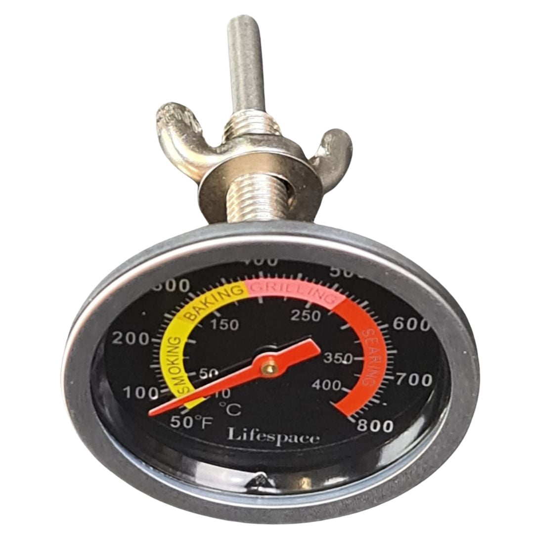 Lifespace Universal Replacement Grill / Smoker Thermometer - Colour Face 6-Pack