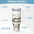 thumbnail image 5 of Cauagu Cows Grazing On The Meadow 2 Print Stainless Steel Vacuum Insulated Tumbler,40oz Water Bottle with Handle & Flip Straw Reusable Travel Coffee Mug for Women & Men, 5 of 8