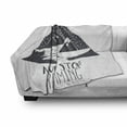 thumbnail image 3 of Saying Soft Flannel Fleece Throw Blanket, Grungy Vintage Snowy Mountain Tops Illustration with Blizzard Effects, Cozy Plush for Indoor and Outdoor Use, 50" x 70", Grey White, by Ambesonne, 3 of 6