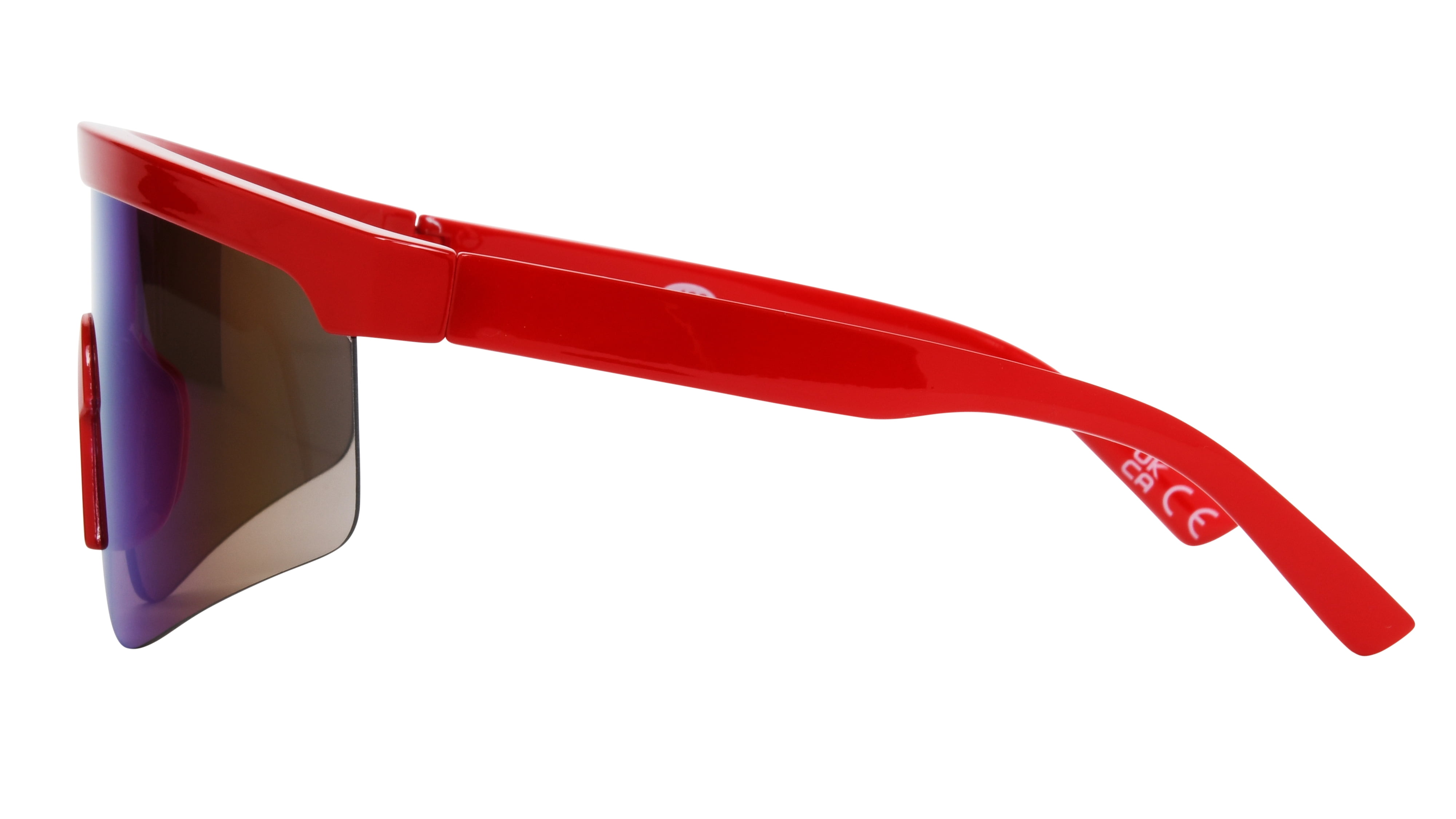 Foster Grant Cali Blue Trend Men's Shield Sunglasses, Red