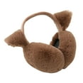 thumbnail image 2 of Eoperou Winter Warm Earmuffs Super Soft Ultra-Thick Friendly to Skin Solid Color Women Earmuffs Ear Cover with Cat Ears, 2 of 8