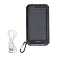 thumbnail image 3 of Solar Power Banks 20000mAh IP66 Waterproof Fast Charging 3 Lighting Modes Solar Phone Charger for Camping Cycling Traveling, 3 of 8