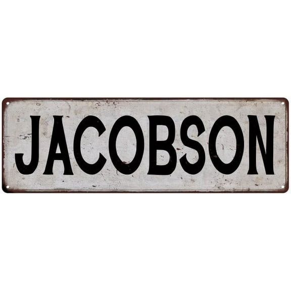 JACOBSON Vintage Look Gift Rustic Chic Metal Sign 6x18 206180036900