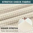 thumbnail image 3 of BH-JJSMGS Stretch Club Chair Slipcover, 2 Piece Barrel Chair Cover Soft Checkered Armchair Covers Removable Furniture Protector Washable for Living Room Banquet-2 Piece, 3 of 7