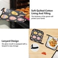 thumbnail image 4 of Easter Egg with Grass 5 Pcs Kitchen Set Heat Resistant Oven Mitts and Non-Slip Pot Holders with Adjustable Cooking Apron, 4 of 6