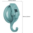 thumbnail image 2 of Heavy Duty Vacuum Suction Cup Hooks, Lake Blue Plated Polished Super Suction for Kitchen Bathroom, 1 Pack, 2 of 12