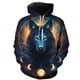 thumbnail image 2 of Sudadera con capucha para hombre con estampado 3D de lobo amante de la moda de otoño de 2023, sudadera holgada de otoño, sudadera con capucha de calle para hombre, sudadera con capucha divertida de ma, 2 of 5