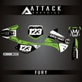 thumbnail image 2 of Attack Graphics Custom Fury Complete Bike Graphics Kit for Kawasaki KX85 2005, 2 of 2