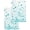 Aqua, variant on Grey Polka Dot Kitchen Dish Towels for Drying Dishes Set of 2, Modern Art Abstract Watercolor Dot Waffle Weave Microfiber Hand Tea Bathroom Towels Quick Dry & Absorbent Towel 12x12