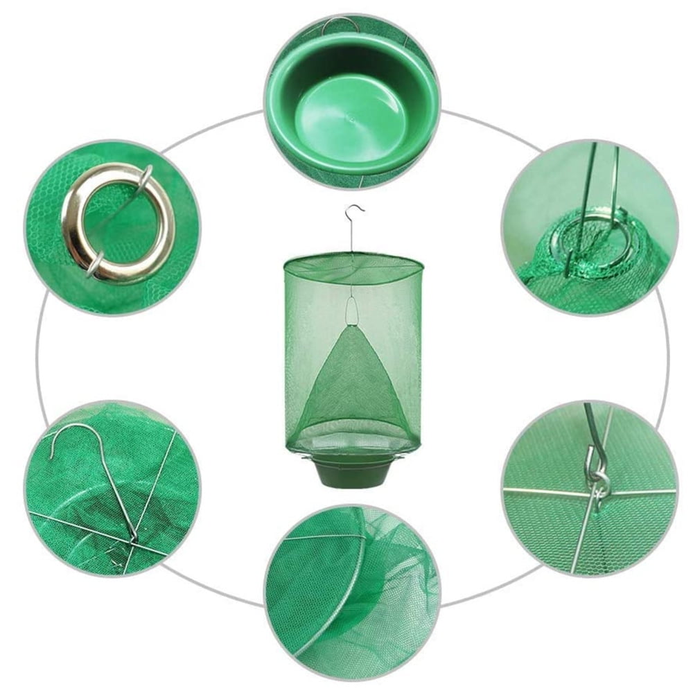 4Pack The Ranch Fly Trap Outdoor Fly Trap Killer Bug Cage Net Perfect For Horses