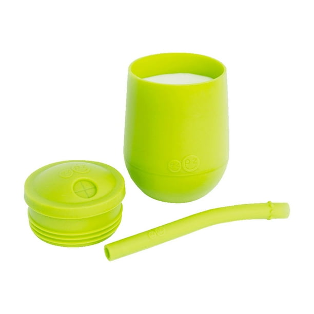 Mini vaso entrenador con popote EZPZ Verde