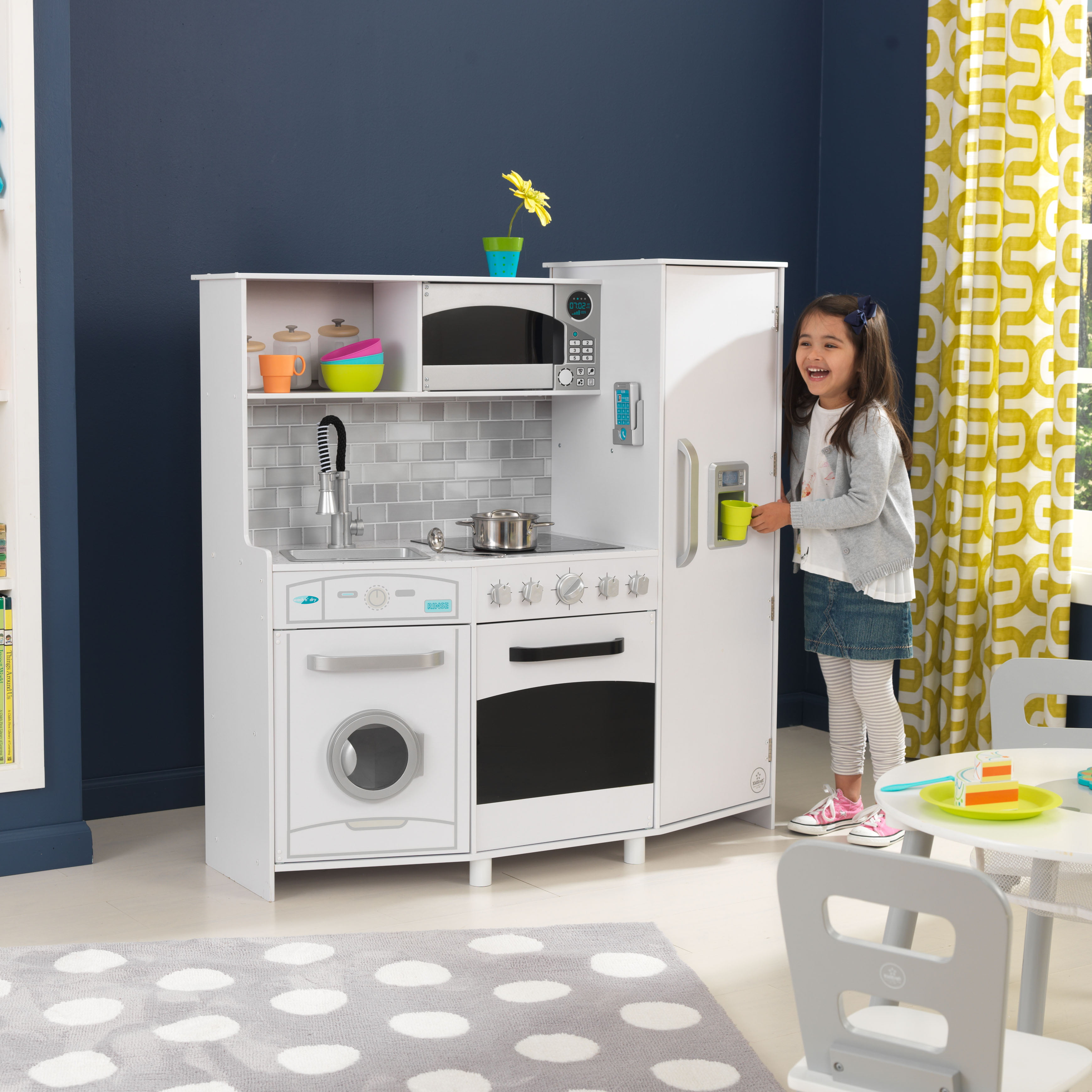 play kitchen with microwave sounds