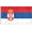 3x5 ft Polyester Flag, variant on AGAS Small Serbia with Official Seal Flag 4x6 inch mounted onto 11 inch Plastic Pole Polyester Fabric Stitched Edges Serbia Desk Flags