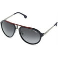 thumbnail image 2 of Carrera Plastic Aviator Sunglasses 58 0DTY Blue Ruthenium 9O dark gray gradient lens, 2 of 5