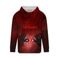 thumbnail image 4 of ZUKMRJPC Men's Pullover Hoodies Casual Long Sleeve Fashion Halloween Printed Drawstring Fleece Lined Hooded Sweatshirts, 4 of 4